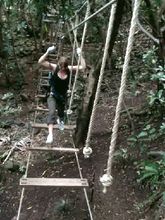 Schaukelbrücke Chamarel Parc Aventure Hochseilgarten Mauritius