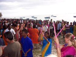 Abschlusszeremonie Ganesha Feiertag Mauritius
