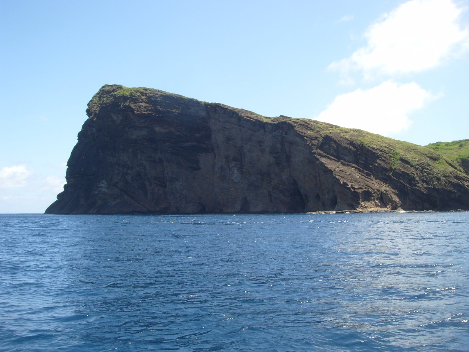 Die unbewohnte Insel Coin de Mire vor der Nordküste