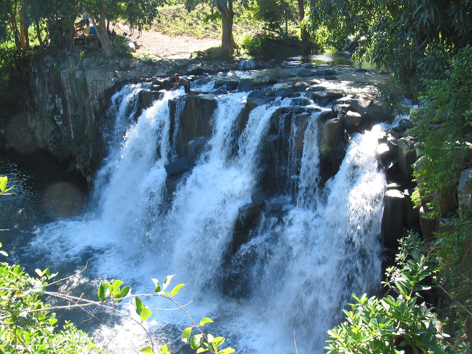 Blick von oben auf die Rochester Falls
