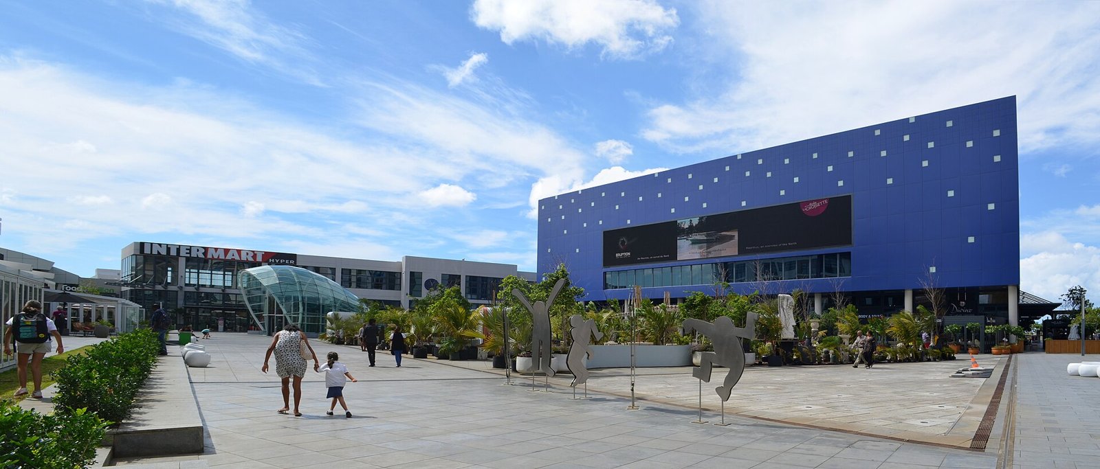 Das Einkaufszentrum La Croisette in Grand Baie